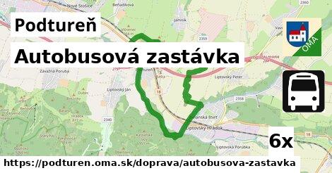 Autobusová zastávka, Podtureň