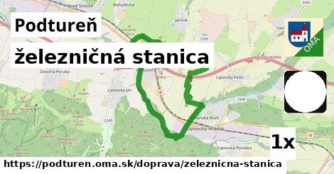 železničná stanica, Podtureň