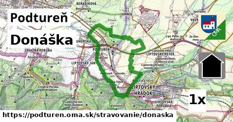 Donáška, Podtureň