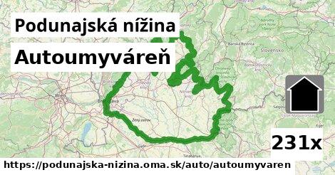 Autoumyváreň, Podunajská nížina