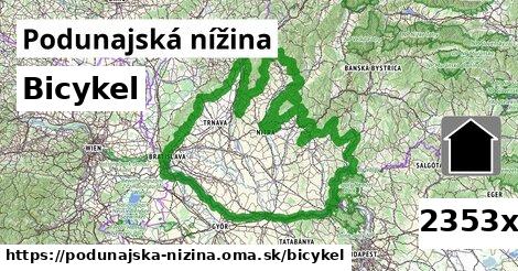 bicykel v Podunajská nížina