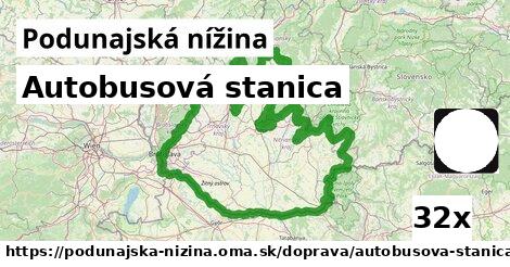 Autobusová stanica, Podunajská nížina