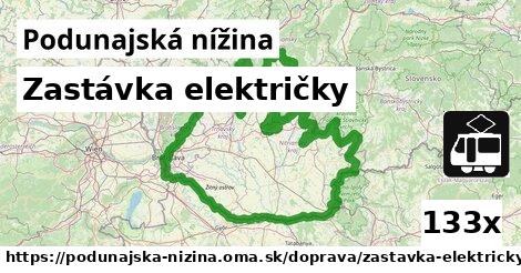 Zastávka električky, Podunajská nížina