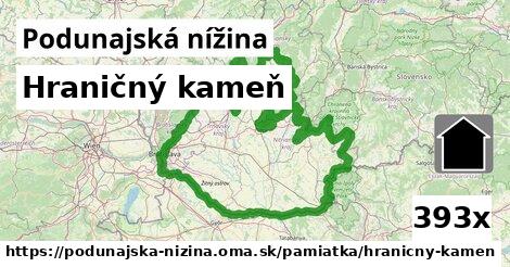 Hraničný kameň, Podunajská nížina