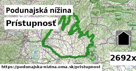 prístupnosť v Podunajská nížina