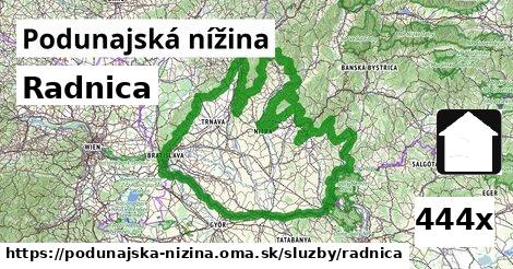Radnica, Podunajská nížina