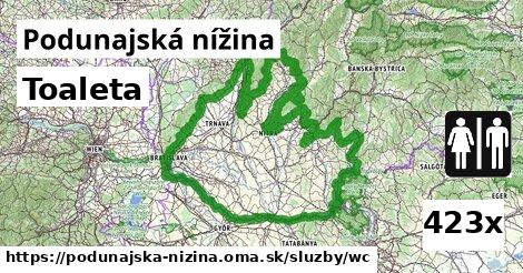 Toaleta, Podunajská nížina