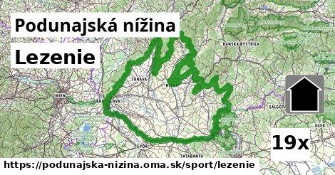 Lezenie, Podunajská nížina