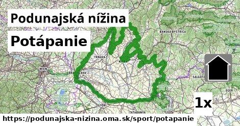 Potápanie, Podunajská nížina