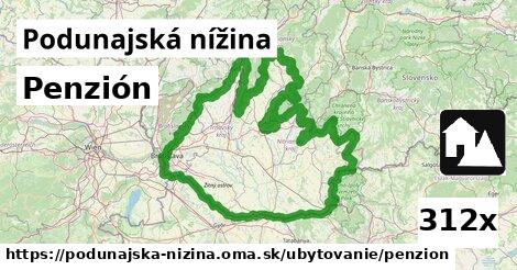 Penzión, Podunajská nížina