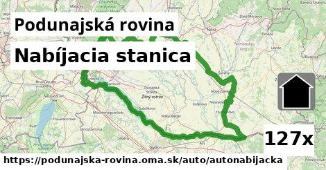 Nabíjacia stanica, Podunajská rovina