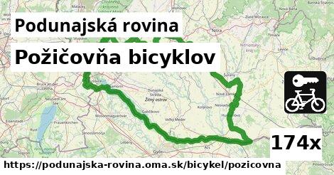 Požičovňa bicyklov, Podunajská rovina