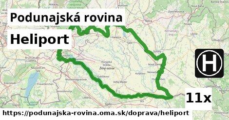 heliport v Podunajská rovina