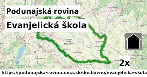 Evanjelická škola, Podunajská rovina