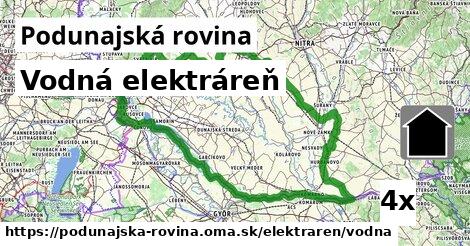 Vodná elektráreň, Podunajská rovina