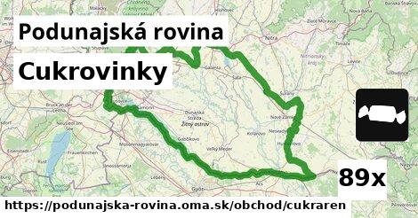 Cukrovinky, Podunajská rovina