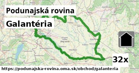 Galantéria, Podunajská rovina