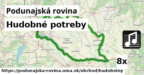 Hudobné potreby, Podunajská rovina