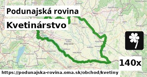 Kvetinárstvo, Podunajská rovina