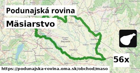 Mäsiarstvo, Podunajská rovina