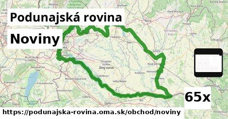 Noviny, Podunajská rovina