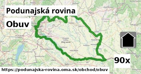 Obuv, Podunajská rovina