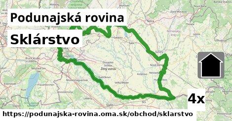 Sklárstvo, Podunajská rovina