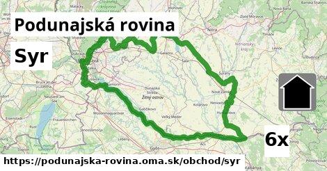 Syr, Podunajská rovina