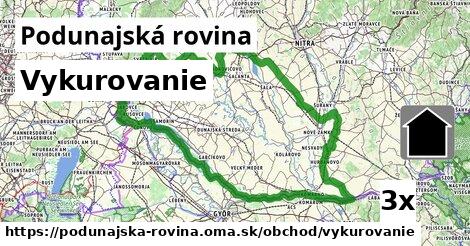 Vykurovanie, Podunajská rovina