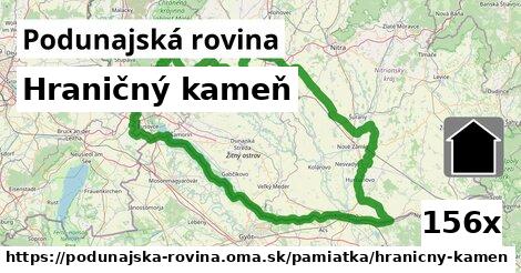 Hraničný kameň, Podunajská rovina