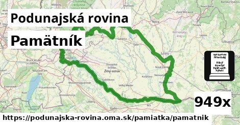 Pamätník, Podunajská rovina