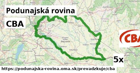 CBA, Podunajská rovina