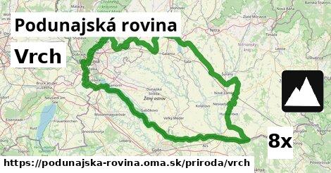 Vrch, Podunajská rovina