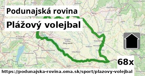 Plážový volejbal, Podunajská rovina