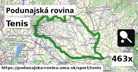 Tenis, Podunajská rovina