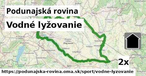 Vodné lyžovanie, Podunajská rovina