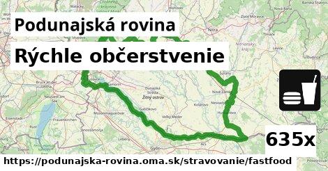 Rýchle občerstvenie, Podunajská rovina