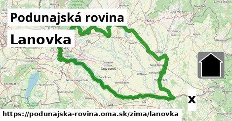 Lanovka, Podunajská rovina