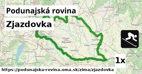 Zjazdovka, Podunajská rovina