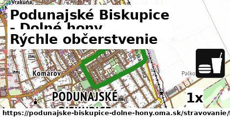 Všetky body v Podunajské Biskupice - Dolné hony