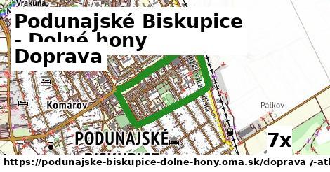 doprava v Podunajské Biskupice - Dolné hony