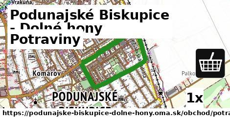 potraviny v Podunajské Biskupice - Dolné hony