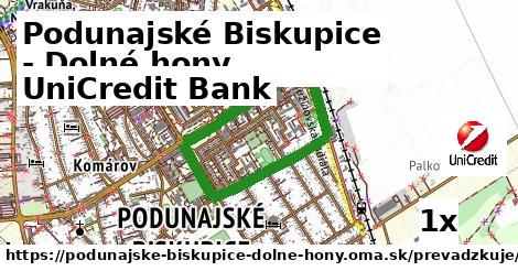 UniCredit Bank, Podunajské Biskupice - Dolné hony