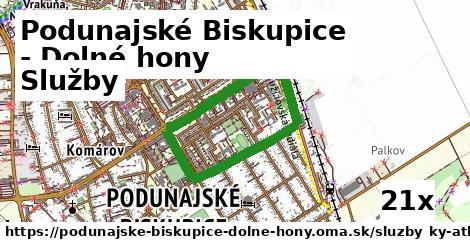 služby v Podunajské Biskupice - Dolné hony