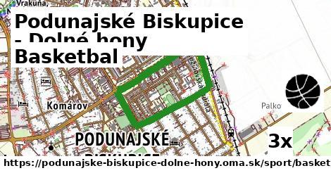 Basketbal, Podunajské Biskupice - Dolné hony