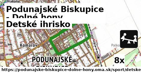 Detské ihrisko, Podunajské Biskupice - Dolné hony