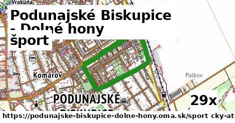 šport v Podunajské Biskupice - Dolné hony