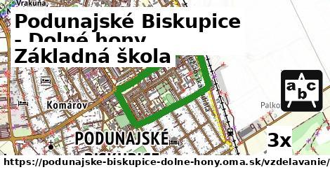 Základná škola, Podunajské Biskupice - Dolné hony