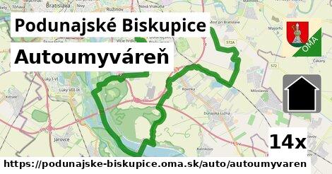 Autoumyváreň, Podunajské Biskupice