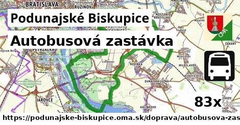 Autobusová zastávka, Podunajské Biskupice